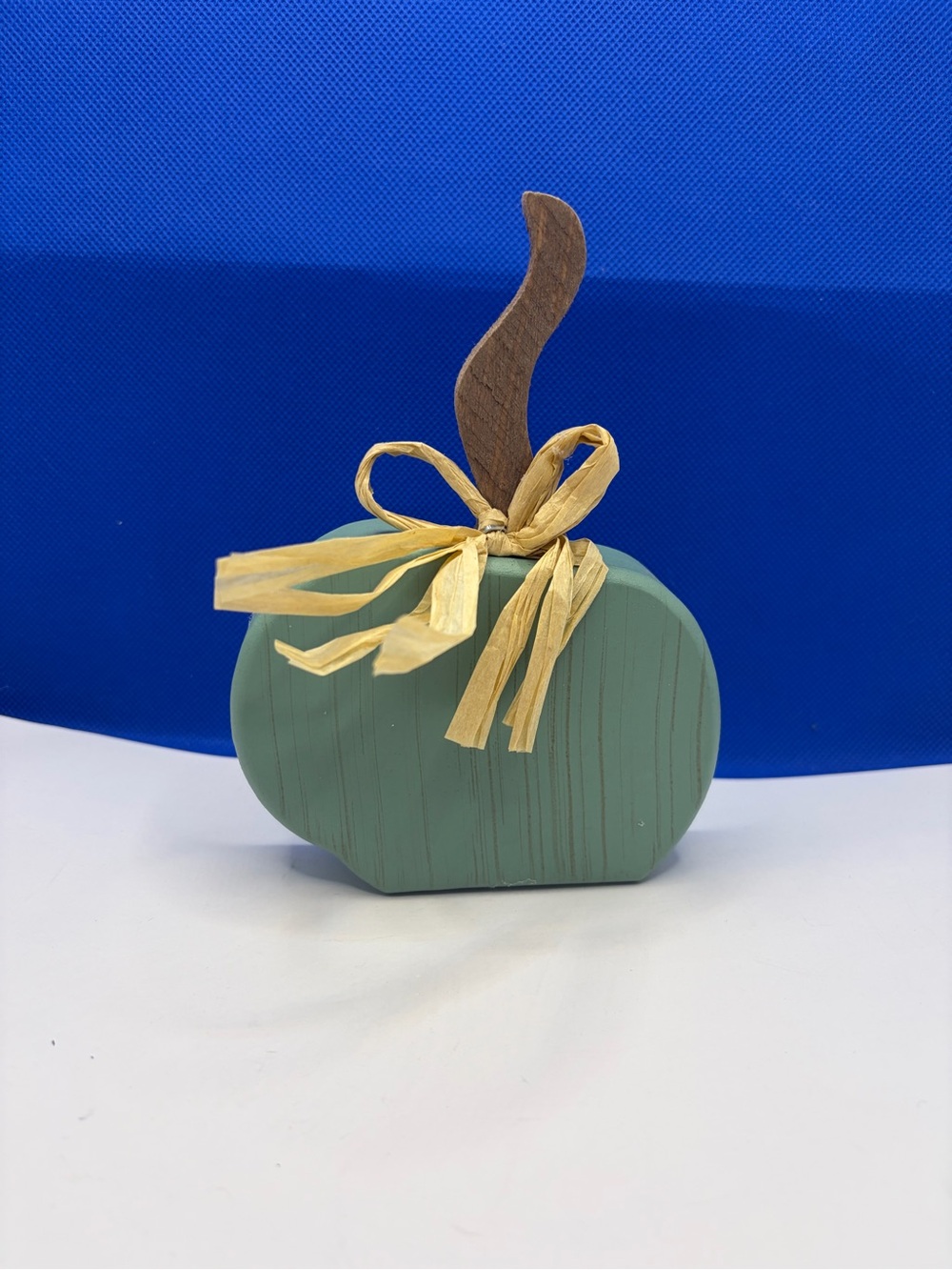 Sage Green Wooden Pumpkin Fall Autumn Farmhouse Decor